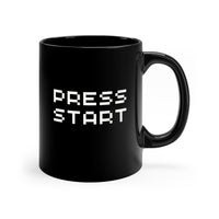Retro Video Game Coffee Mug Press Start Pixel Art