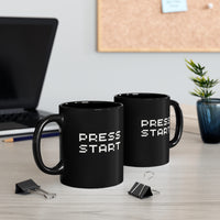 Retro Video Game Coffee Mug Press Start Pixel Art
